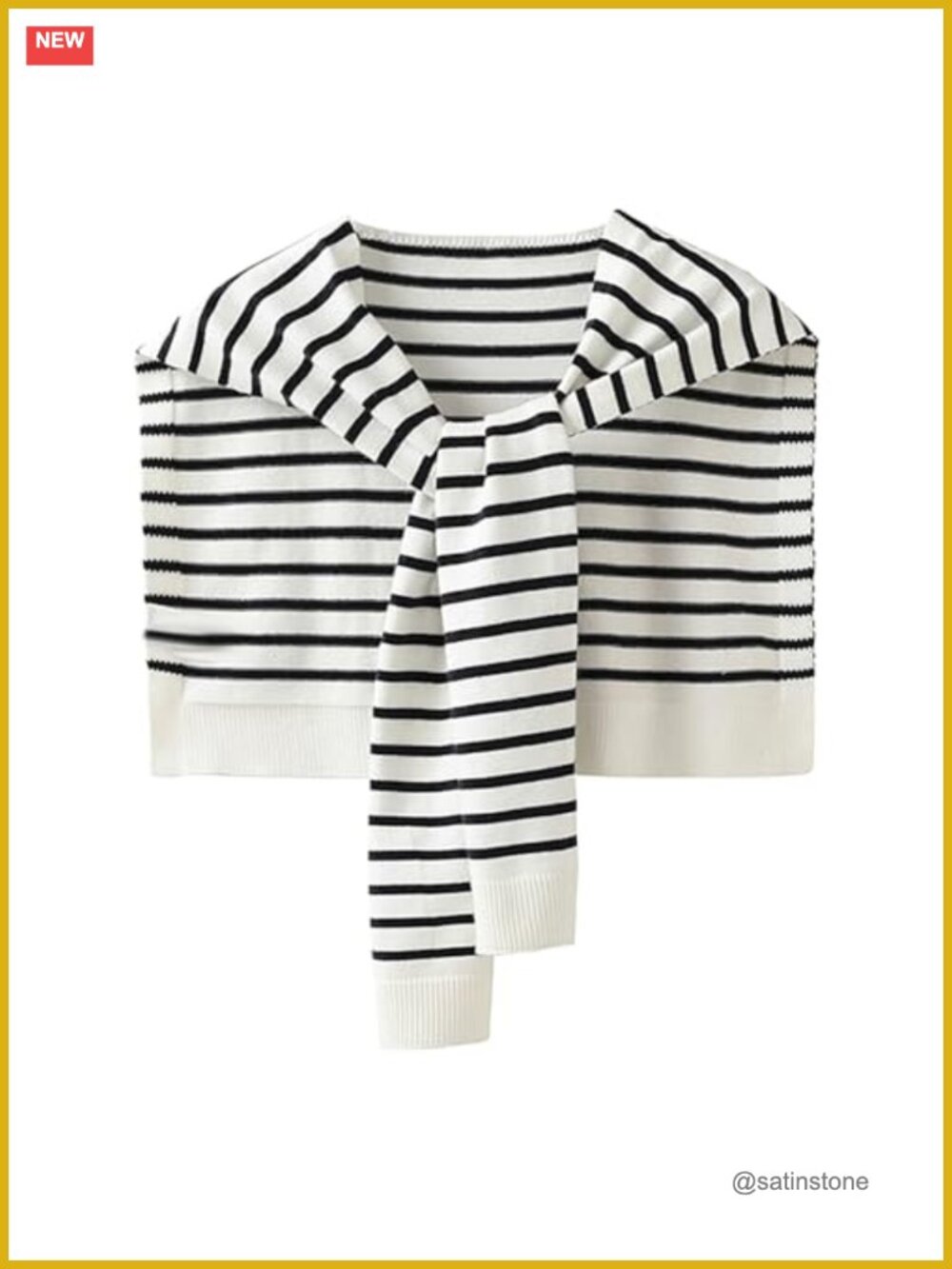 Knitted Shawl Wrap Open Front Scarf Cape Pashmina